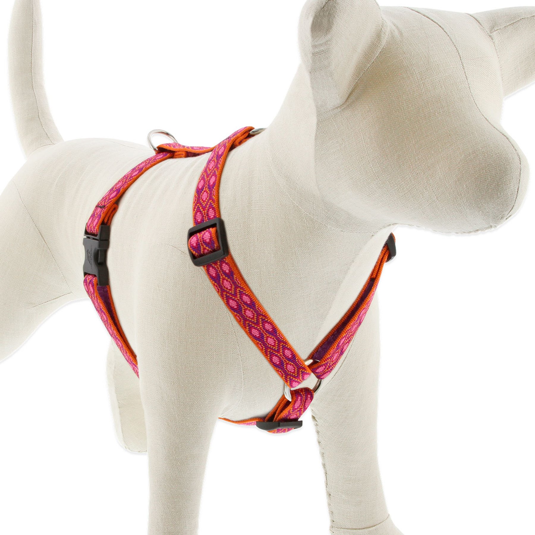 LupinePet Original Designs Alpen Glow Adjustable Dog Harness, Small: 12 to 20-in chest, 3/4-in wide