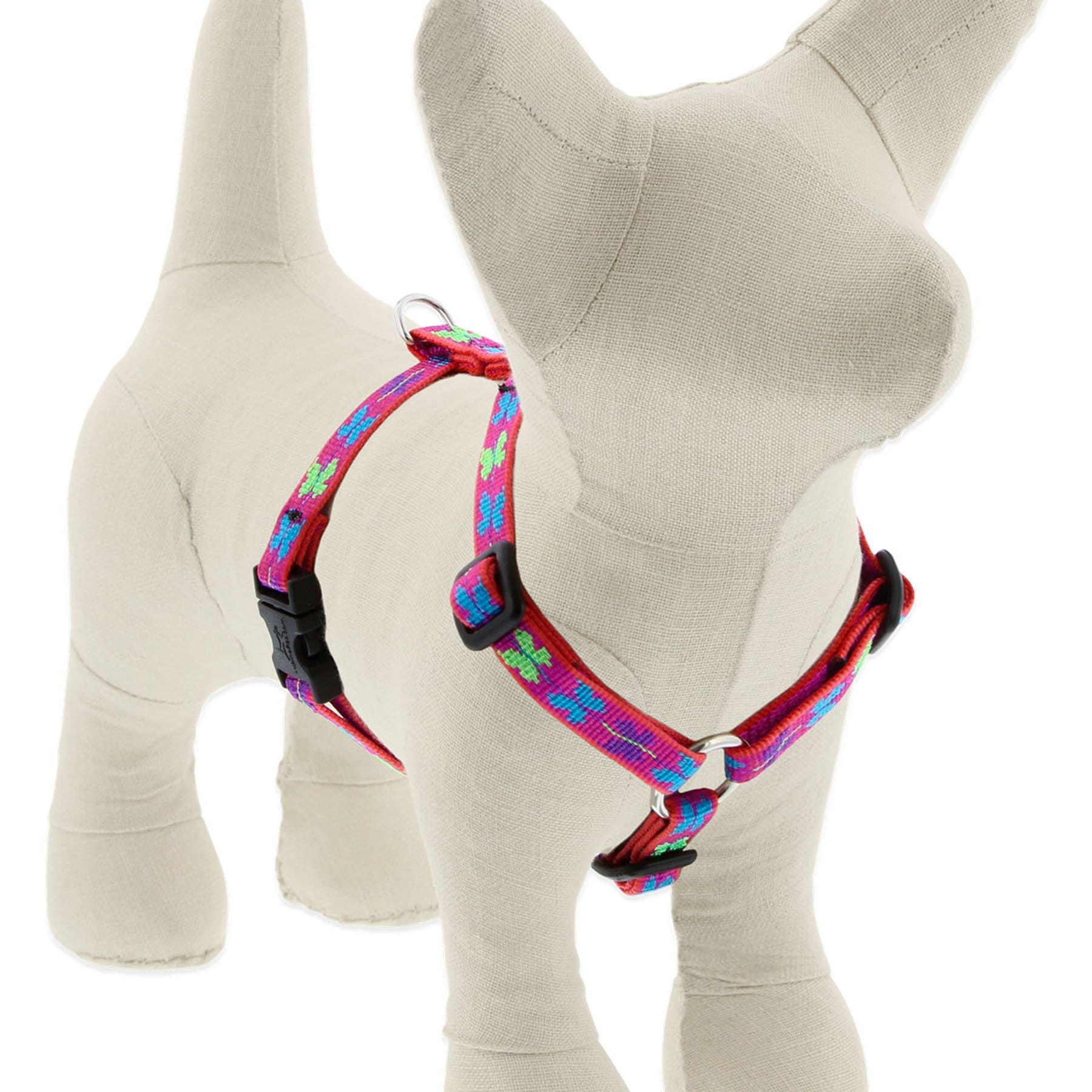 LupinePet Original Designs Wing It Adjustable Dog Harness, X-Small: 9 to 14-in chest, 1/2-in wide