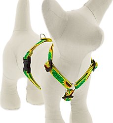 LupinePet Original Designs Sunflowers Adjustable Dog Harness, Small: 12 to 20-in chest, 1/2-in wide