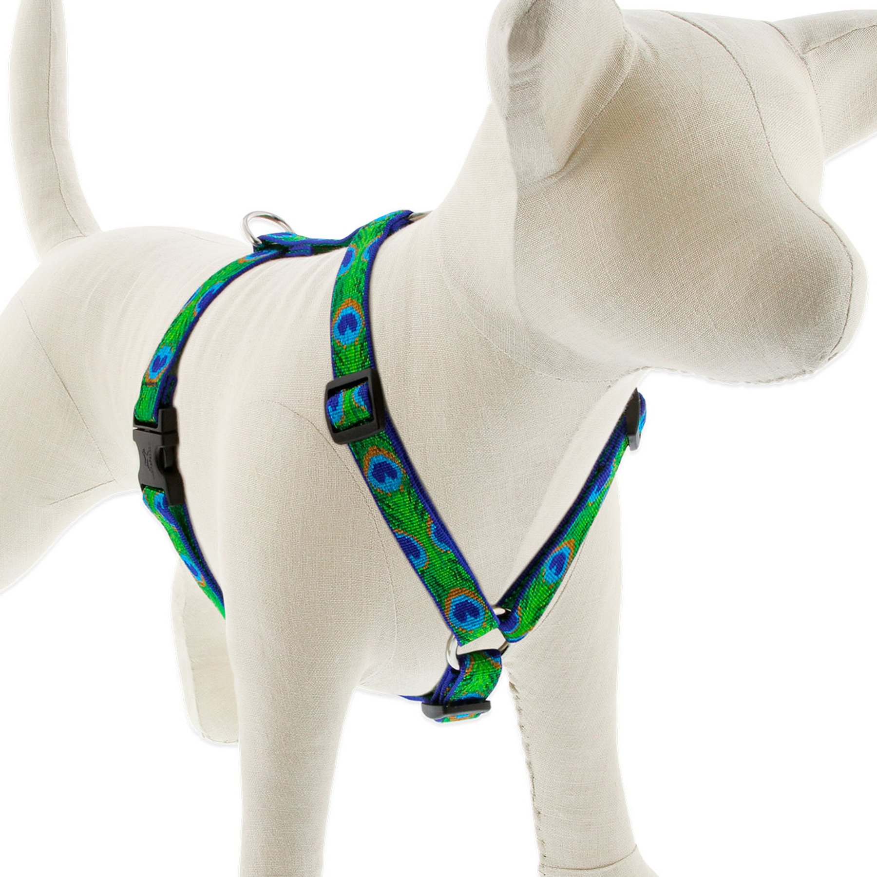 LupinePet Original Designs Tail Feathers Adjustable Dog Harness, Small: 12 to 20-in chest, 3/4-in wide