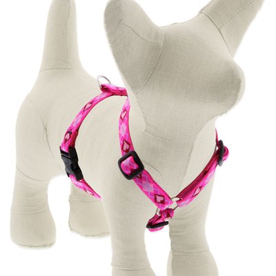 LupinePet LupinePet Original Designs Puppy Love Adjustable Dog Harness, X-Small: 9 to 14-in chest, 1/2-in wide