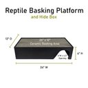 Reptile Kages Premium Reptile Basking Platform & Hide Box, 12 x 24-in