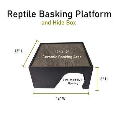 Show full view: Reptile Kages Premium Reptile Basking Platform & Hide Box, 12 x 12-in slide 2 of 6