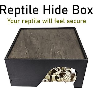Reptile Kages Premium Reptile Basking Platform & Hide Box, 12 x 12-in