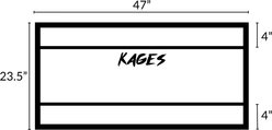 Reptile Kages 422 Premium Mesa Print Background PVC Horizontal Reptile Enclosure with Side Vents, Black, 120-gal slide 2 of 6
