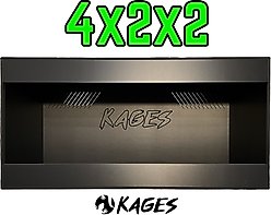 Reptile Kages 4x2x2 Premium PVC Reptile Enclosure with Side Vents, 110-gal