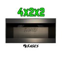 Reptile Kages 4x2x2 Premium PVC Reptile Enclosure with Side Vents, 120-gal