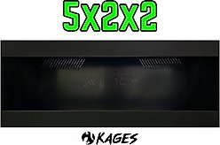 Reptile Kages 5x2x2 Premium PVC Reptile Enclosure with Side Vents, 138-gal