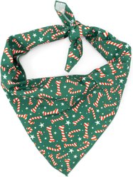 The Worthy Dog Christmas Candy Cane Dog Bandana, Large