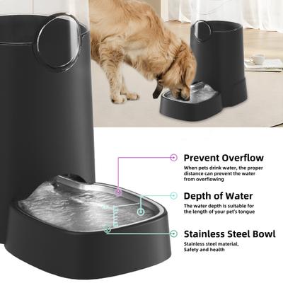 Show full view: Modign Gravity Refill Pet Waterer, Black, 2.1-gal slide 5 of 11