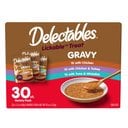 Delectables Lickable Treat Gravy Variety Pack Lickable Cat Treats, 1.4-oz pouch, 30 Count