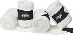 Tough1 Polo Horse Wraps, White, 5" wide x 7 1/2" long