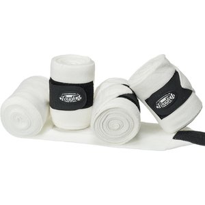 Tough1 Polo Horse Wraps, White, 5" wide x 7 1/2" long