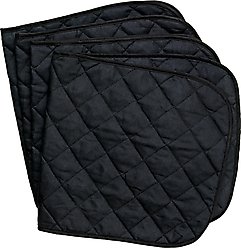 Tough1 Quilted Horse Leg Wraps, Black, 14" tall X 30" wide