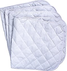 Tough1 Quilted Horse Leg Wraps, White, Front: 12" tall X 30" wide, Hind: 14" tall X 30" wide