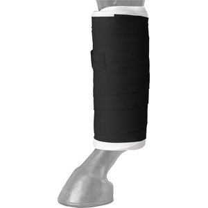 Tough1 Standing Horse Wraps, Black, 5 1/2" wide x 9' long