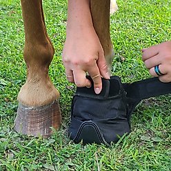 Tough1 Recover Therapy Horse Hoof Boot, Black, 3 slide 2 of 4