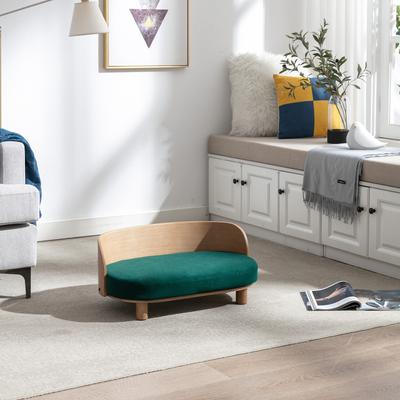 Show full view: Zeus & Ruta Elevated Dog Sofa Bed, Velvet, 26.77 x 15.75 x 11.02-in slide 3 of 6