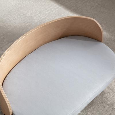 Show full view: Zeus & Ruta Elevated Dog Sofa Bed, Light Gray, 26.77 x 15.75 x 11.02-in slide 5 of 6