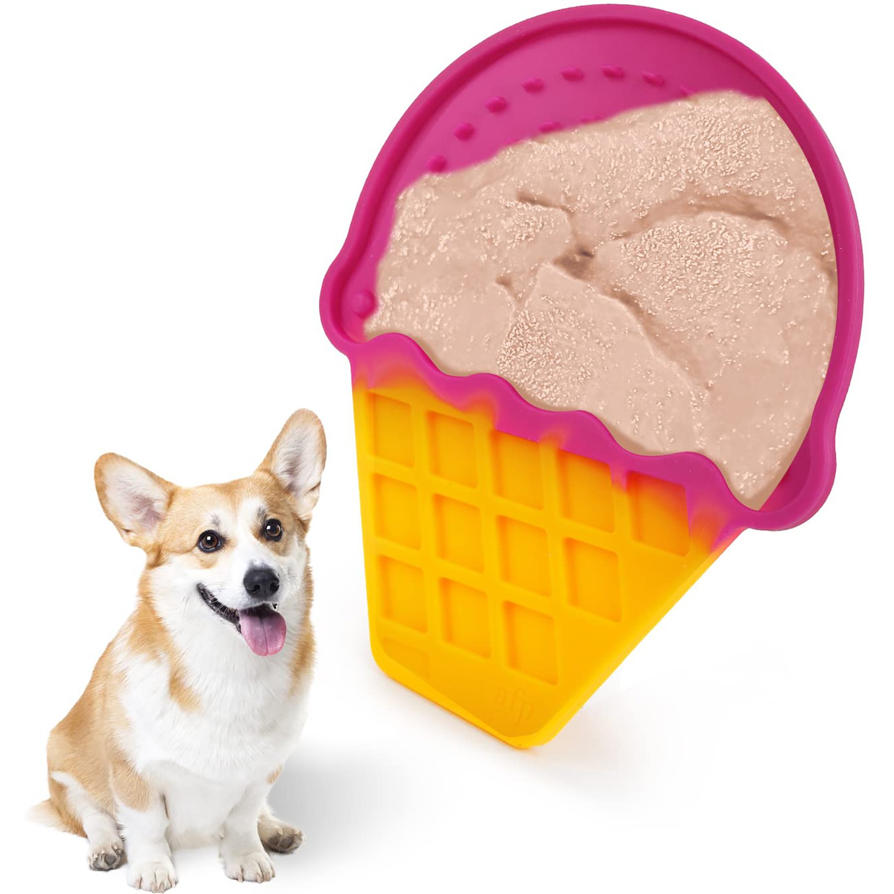 allforpaws Chill Out Ice Cream Lick Mat Dog Toy