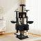 Show in main carousel: TSCOMON 75-in Multi-Level Scratching Post Cat Tree & Condo, Black slide 1 of 12