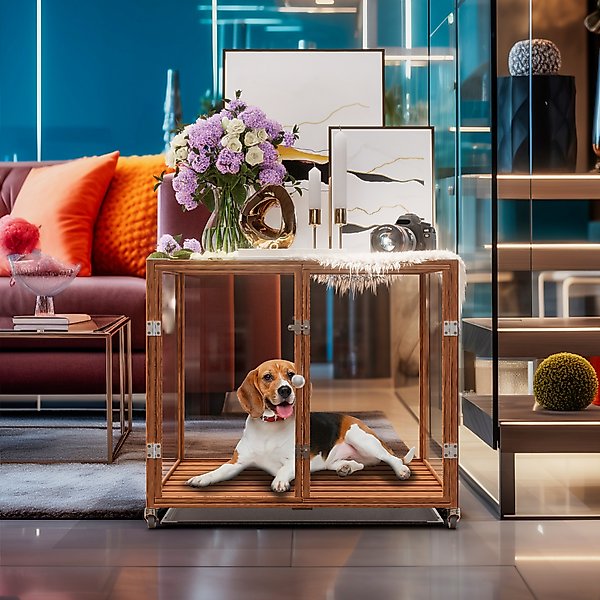 BingoPaw Tempered Glass Dog Crate