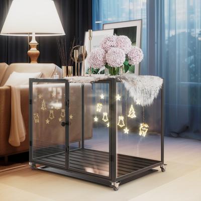 Show full view: BingoPaw Tempered Glass Dog Crate, Black, 30 inch slide 3 of 9