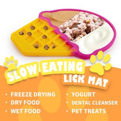 Show full view: allforpaws Chill Out Ice Cream Lick Mat Dog Toy slide 7 of 10
