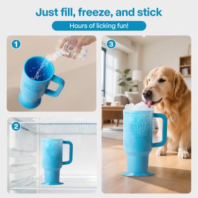 Show full view: allforpaws Chill Out Frosty Lick Dog Toy, Blue slide 4 of 7