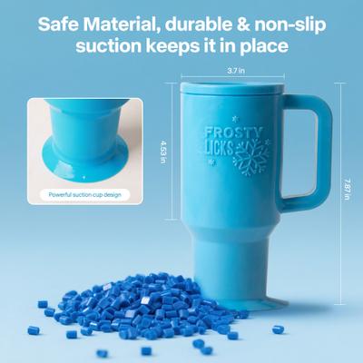 Show full view: allforpaws Chill Out Frosty Lick Dog Toy, Blue slide 5 of 7