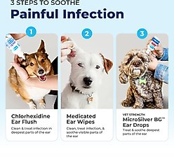 Vetnique Labs Oticbliss Medicated Dog Ear Wipes, 50 count slide 2 of 9