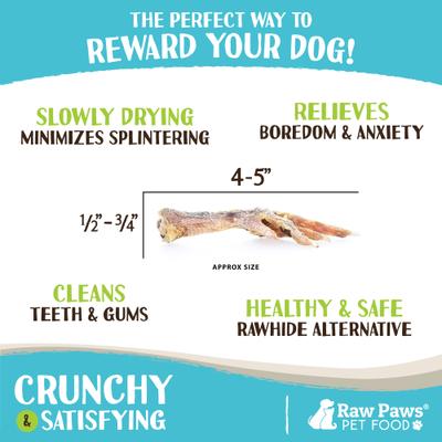 Show full view: Raw Paws Dried Chicken Feet Dehydrated Dog Treats, 10 count slide 6 of 8