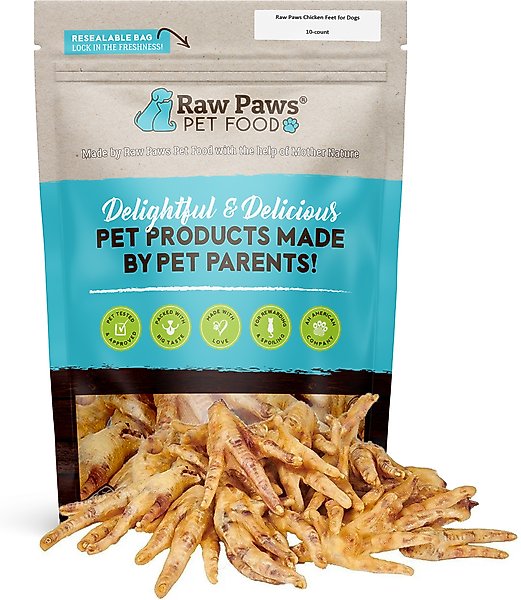Paws Raw Dog Chews RAW PAWS Dried Chicken Feet Dehydrated Dog