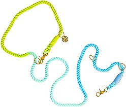 Pink Papyrus Ombre Hands-Free Adjustable Rope Dog Leash, Alexandria