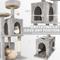 Show in main carousel: TSCOMON Multi-Level 58-in Plush Cat Tree & Condo, Light Gray slide 5 of 9