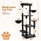 Show in main carousel: TSCOMON 58-in Multi-Level Scratching Post Cat Tree, Black slide 3 of 12