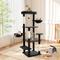 Show in main carousel: TSCOMON 58-in Multi-Level Scratching Post Cat Tree, Black slide 1 of 12
