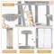 Show in main carousel: TSCOMON 75-in Multi-Level Scratching Post Cat Tree & Condo, Light Gray slide 5 of 13