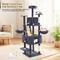Show in main carousel: TSCOMON 75-in Multi-Level Scratching Post Cat Tree & Condo, Deep Gray slide 7 of 12