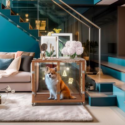 BingoPaw Tempered Glass Dog Crate