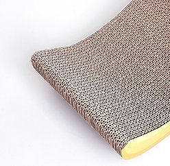 Happy & Polly Banana Sculpted Curved Design Cat Scratching Pad slide 2 of 7