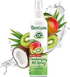 TropiClean EnduraScent Mango Kiwi Scented Dog & Cat Deodorizing Spray, 8-fl oz bottle