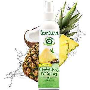 TropiClean EnduraScent Pineapple Scented Dog & Cat Deodorizing Spray, 8-fl oz bottle
