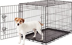 Frisco Fold & Carry Single Door Collapsible Wire Dog Crate, Med/Large
