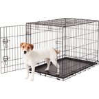 Frisco Fold & Carry Single Door Collapsible Wire Dog Crate, Med/Large
