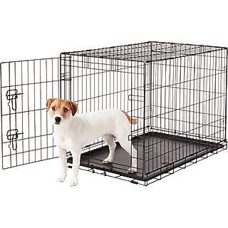 Frisco Fold & Carry Single Door Collapsible Wire Dog Crate, Med/Large slide 1 of 7