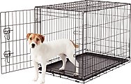 Frisco Fold & Carry Single Door Collapsible Wire Dog Crate, Med/Large