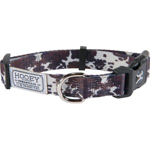 HOOEY Nomad Polyester Just Cow Dog Collar, Medium: 12 to 18-in neck, 1-in wide
