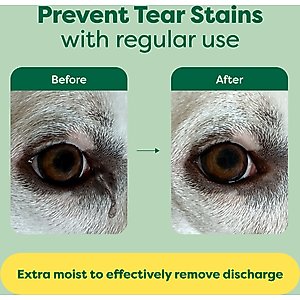 Earth Rated Hypoallergenic Pet Eye Wipes Fragrance Free, 70 count