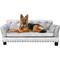 Show in main carousel: BingoPaw Dutch Velvet Couch Dog Bed, Grey, Large slide 8 of 12